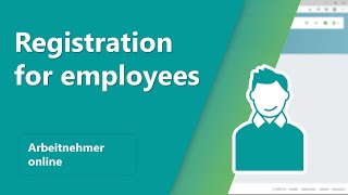 Arbeitnehmer online Registration [upl. by Hannala]