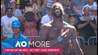 Frances Tiafoe Loves the Melbourne Crowd  AO More [upl. by Anaiviv]