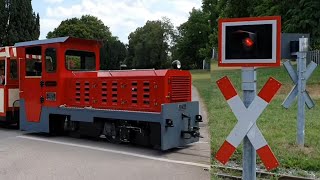 Miniature Crossing at Killesbergpark 3 Railway Crossing Stuttgart [upl. by Fechter]