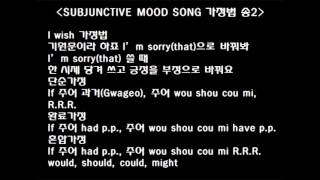 Subjunctive Mood Song 가정법송 2 노래방MR 반주용인문정중 이선선생님 제공 [upl. by Kjersti564]