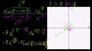 Dzielenie liczb zespolonych w postaci trygonometrycznej i wykładniczej [upl. by Ettennat]