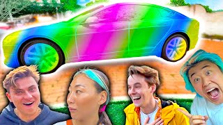 Team RAR Reacts To My NEW Car Wrap Tesla Model S Plaid [upl. by Ilek805]