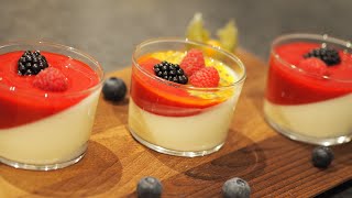 Panna Cotta fløyelsmyk og kjempegod dessert [upl. by Servetnick699]