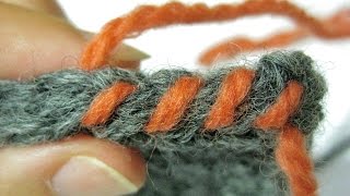 How to Whipstitch Straightedged Crochet Seams Standard Whipstitch and Modified [upl. by Rimaj]