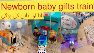 newborn baby gifts pack in train bogie karachithecityoflights foryou gift trending fypシ゚viral [upl. by Bannon]