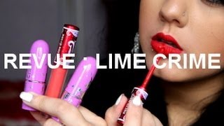 ❤ REVUE  Lime crime  Rouge à lèvres amp Velvetines [upl. by Pacorro]