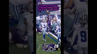 COWBOYS COMEBACK IN THE 4TH AGAINST THE RAVENS 🏈⭐️shorts nfl football cowboys ravens 2024 [upl. by Sisak]