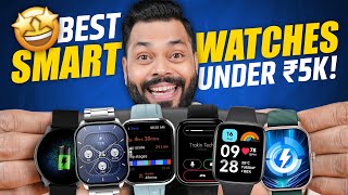 Top 5 Best Smartwatches Under ₹5000 In 2024⚡Bluetooth Calling AMOLED amp More [upl. by Aisan]