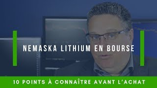 Nemaska Lithium en Bourse  10 points à connaître avant l’achat [upl. by Rhea626]