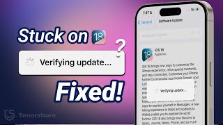 iOS 18 Stuck on Verifying Update Fix it and Update iOS 18 Now [upl. by Tani10]