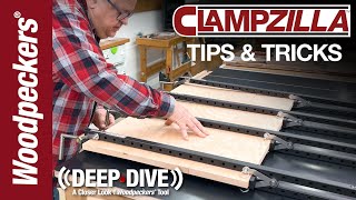 How To Use CLAMPZILLA For Large Panel GlueUps  Deep Dive  Woodpeckers Tools [upl. by Stevena]