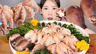 봄 한상 환상🌷🌼🌻 제철 쭈꾸미 숙회 쪽파강회 두릅 먹방 Webfoot Octopus eating show mukbang korean food [upl. by My]