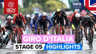 Chaotic Finale After A CrashFilled Day  Giro DItalia 2023 Highlights  Stage 5 [upl. by Anyad]