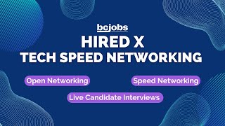 HiredX  Tech Speed Networking amp Mixer w Recruiters [upl. by Munster671]