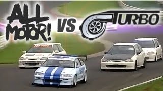 ENG CC NA vs Turbo  the ultimate Civic EK battle Tsukuba HV34 [upl. by Connelley]