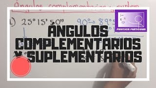 Ángulos complementarios y suplementarios  Trigonometría [upl. by Osrock454]