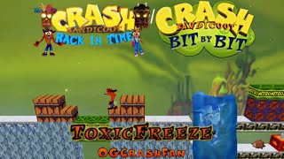 Crash Bandicoot  Back In Time Fan Game Bit By Bit Toxic Freeze By OGCrashFan [upl. by Qifar]