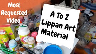 Lippan Art Course Part  4  Lippan Art Material की पुरी जानकारी  Lippan Art Work Tutorial [upl. by Rotciv308]