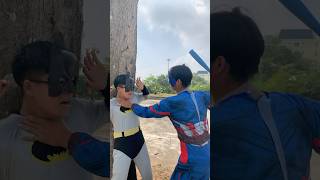 Hulk Save Batman From Captain America  Marvel Real Life shortsvideo [upl. by Kehr507]