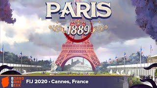 Paris 1889 — game preview at FIJ 2020 in Cannes [upl. by Ecnerol418]