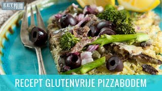 Recept Glutenvrije Pizzabodem Met Bloemkool [upl. by Maurita36]