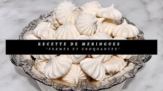 Comment faire des meringues fermes et croquantes [upl. by Hammad]