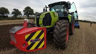 2024 Claas Arion 660 Cmatic 68 Litre 6Cyl Diesel Tractor 175205 HP with Lemken Plough Sharnford [upl. by Stearn]