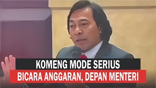 Serius Komeng Pidato Depan Menteri Tentang Anggaran [upl. by Saxet]