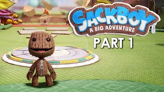 SACKBOY A BIG ADVENTURE Gameplay Walkthrough Part 1 PlayStation 5 4K 60fps [upl. by Slavic]