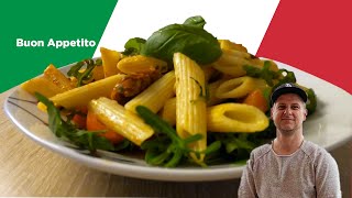 Rezept Italienischer Nudelsalat mit Pesto  Glenn kocht [upl. by Cullan]