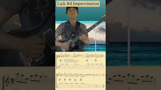 INTERVALLIC Am GUITAR LICK IN SEQUENCE guitar guitarlesson intervallic lick sequence music [upl. by Mundy676]