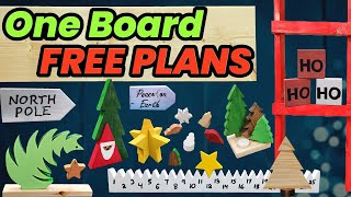 13 Christmas Projects from ONE Board FREE PLANS [upl. by Scammon]