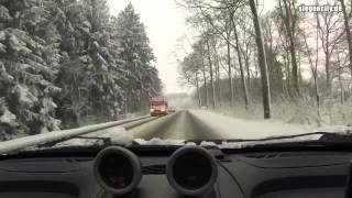 Fahrt im Schnee  SiegenWilnsdorf  06122013 [upl. by Anirtep538]