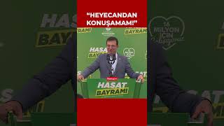 İmamoğlundan quotSayın Cumhurbaşkanımızquot yazılı pankart taşıyan yurttaşa Heyecandan konuşamam sonraquot [upl. by Duhl785]