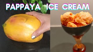 How to prepare Pappaya ice creamPappaya ice cream recipe tamilPappaya ice cream jomagizhs kitchen [upl. by Htebazle]