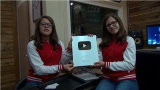 Olsa amp Olta Miftari  YouTube Silver Play Button [upl. by Odnama31]