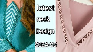 Latest neck design 202425trendy neckline Design [upl. by Noitsirhc]