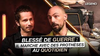 Blessé de guerre  Il marche avec des prothèses au quotidien [upl. by Gracye]