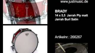 Brady Snare 14x55quot Jarrah Play burl satin played and 360°view [upl. by Madella521]