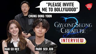 Gyeongseong Creature S2 Interview Park SeoJun Han SoHee On Romance Chemistry Bollywood [upl. by Ahsilahk]