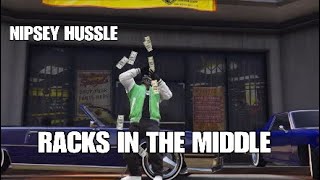 GTA 5 MUSIC VIDEO  RACKS IN THE MIDDLE  NIPSEY HUSSLE rockstar editor [upl. by Enrol139]