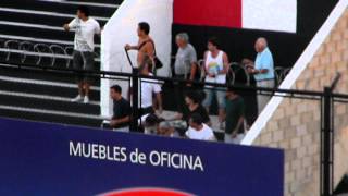 Incidentes en la tribuna Chacarita vs Atlanta [upl. by Ahsiri]