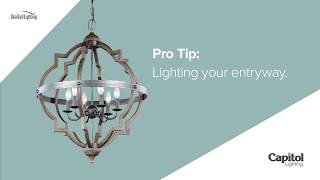 Foyer Lighting  How to Light Your Homes Entry Way [upl. by Dayle24]