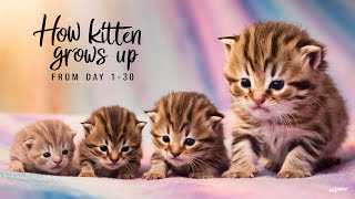 How kittens grow up from day 120 in tough conditions sad ending [upl. by Azirb]