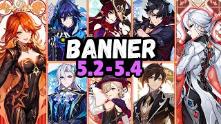 Genshin Impact 5254 Banners Update Neuvilette Rerun ZhongliMauvika amp Chaska Confirmed [upl. by Ahsaetal]