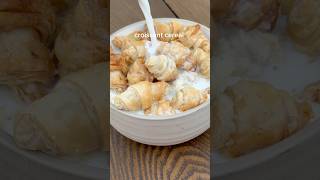 make mini croissant cereal with me 🥐 cooking food [upl. by Bridie141]