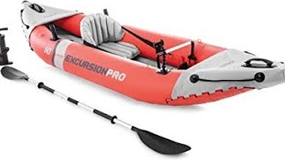 Setting Up Intex Excursion Pro Kayak Best inflatable fishing kayak [upl. by Oilicec287]