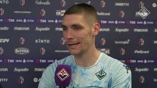 Milenkovic dopo Bologna vs Fiorentina [upl. by Middle]