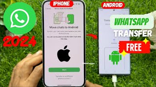 Transfer WhatsApp Chats from iPhone to Android  Move Chats to Android [upl. by Alie]