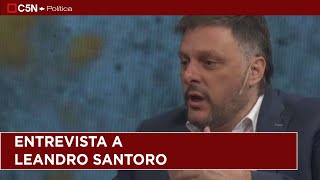 LEANDRO SANTORO ¨En ESTADOS UNIDOS hay mucha BRONCA¨ [upl. by Esmerolda]